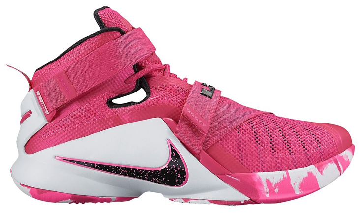 lebron james breast cancer shoes