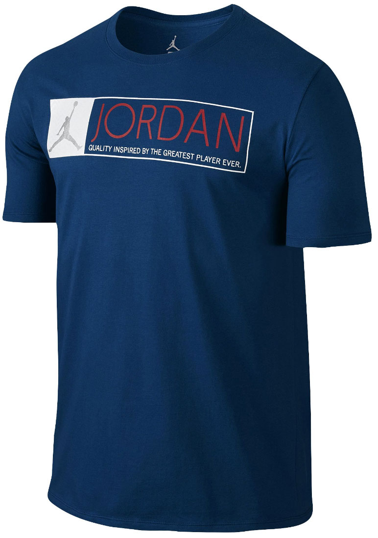 blue jordan 12 shirt
