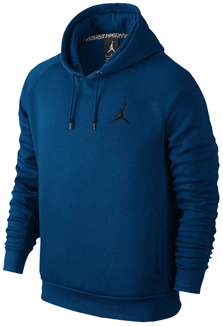 blue jordan hoodie mens