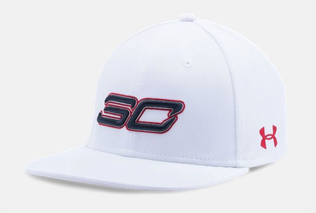 under armour red white and blue hat
