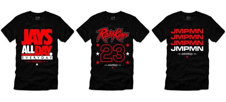 retro 12 t shirts