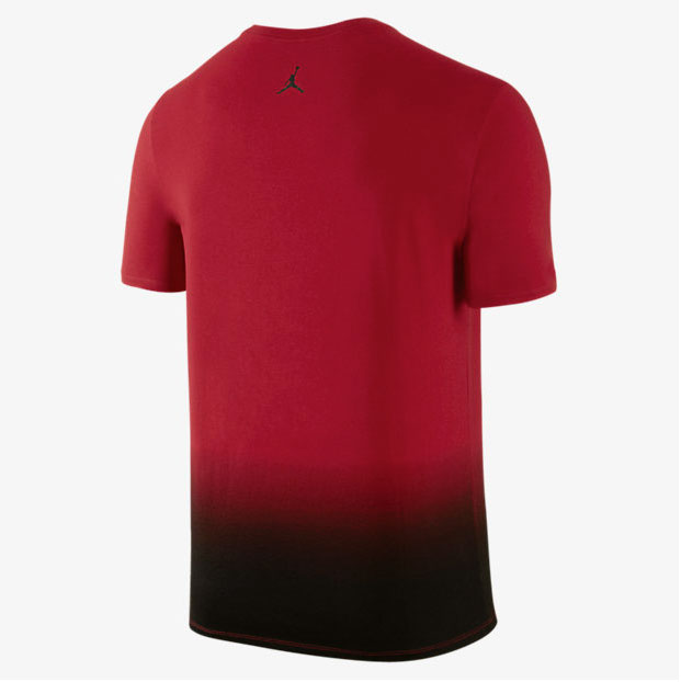 jordan red and black t shirt