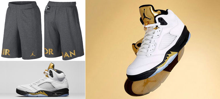 air-jordan-5-retro-gold-metallic-shorts