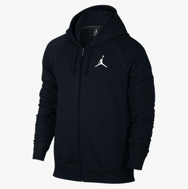 jordan black zip up hoodie