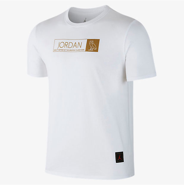 air-jordan-12-ovo-white-gold-shirt