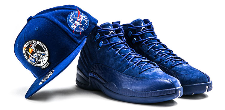 air-jordan-12-blue-suede-sneaker-hat