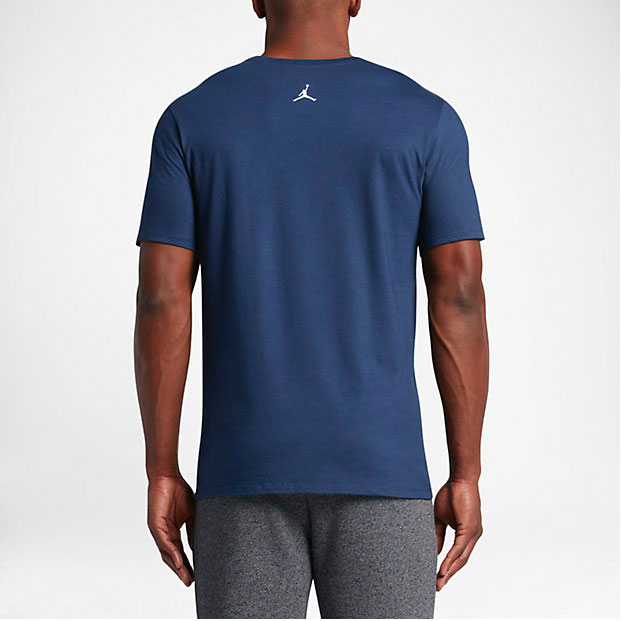 navy blue jordan t shirt