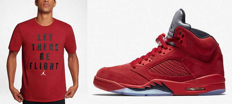 air-jordan-5-red-suede-shirts