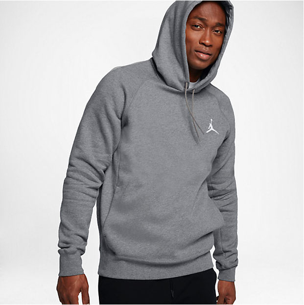 jordan hoodie gray