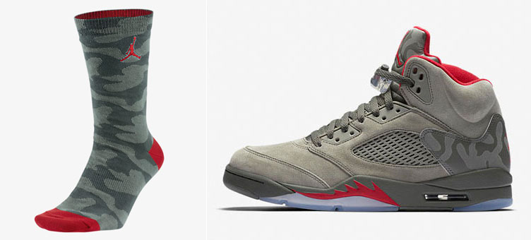 Air Jordan 5 Camo Socks | SneakerFits.com