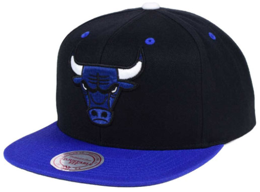 jordan-5-blue-suede-bulls-snapback-cap