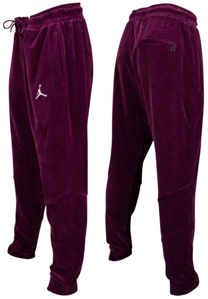 Air Jordan 12 Bordeaux Velour Pants | Gov