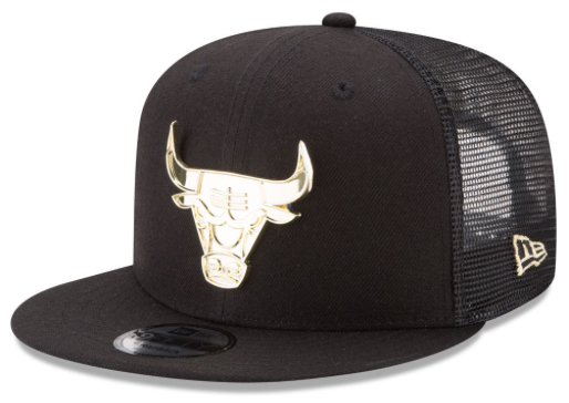 foamposite-metallic-gold-new-era-trucker-snapback-cap-bulls