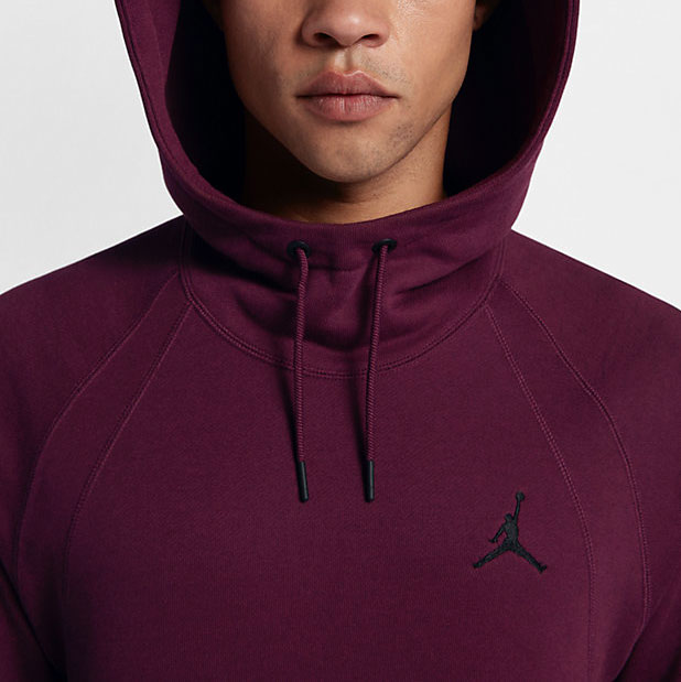 burgundy jordan hoodie