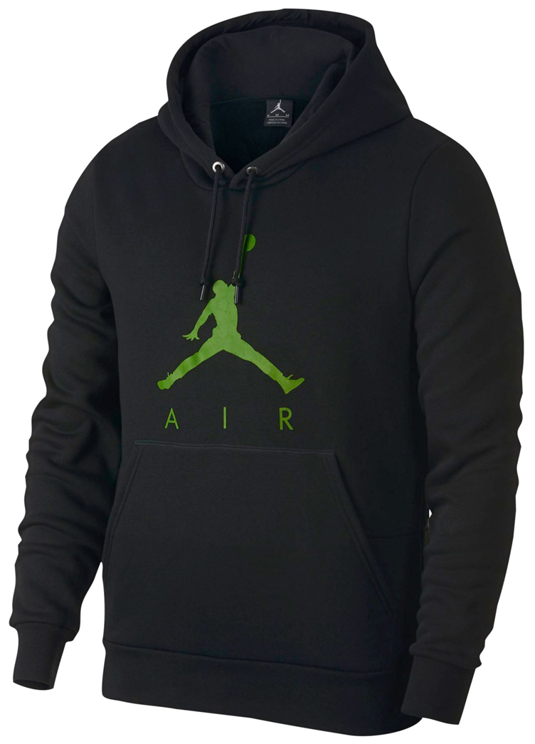 black and green jordan hoodie