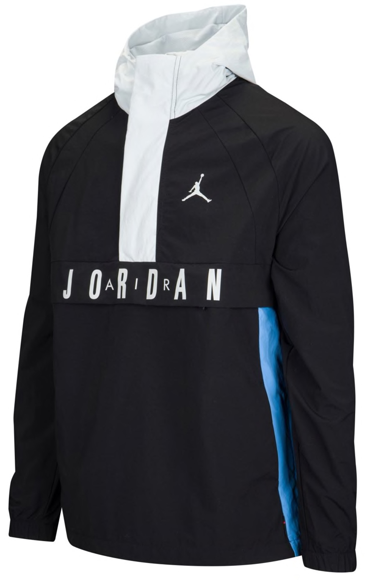 black and blue jordan jacket
