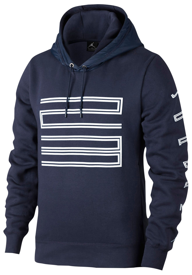 navy jordan hoodie