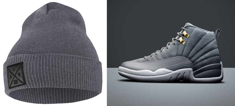jordan-12-dark-grey-beanie-knit-hat