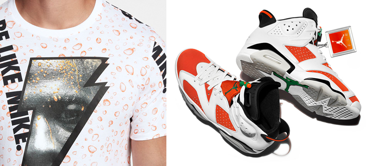 Jordan 6 Gatorade Like Mike Matching Shirt | SneakerFits.com