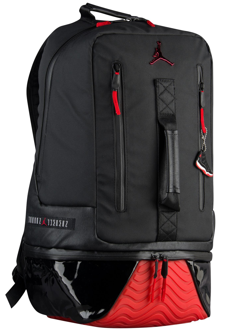 Air Jordan 11 Black Gym Red Backpack 