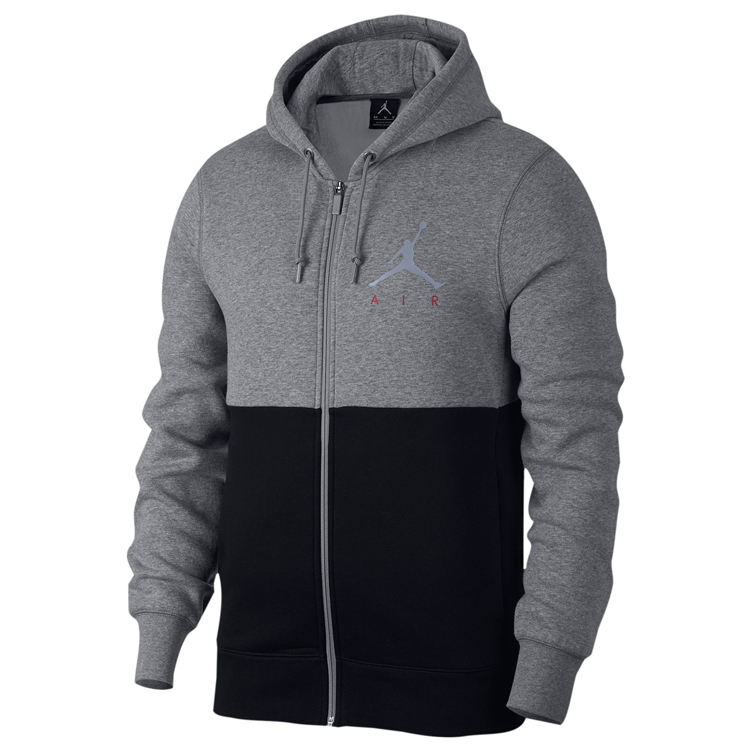 jordan hoodie grey