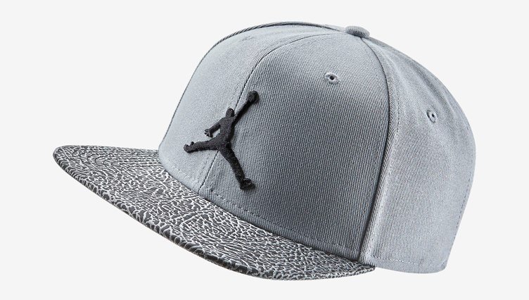 grey jordan hat