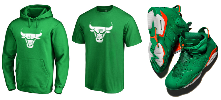 green chicago bulls shirt