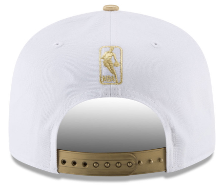 white and gold jordan hat