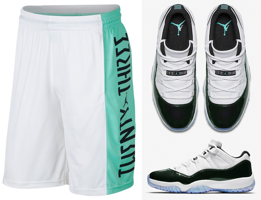 air-jordan-11-low-emerald-easter-iridescent-shorts