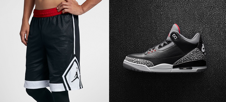 Air Jordan 3 Black Cement Shorts 