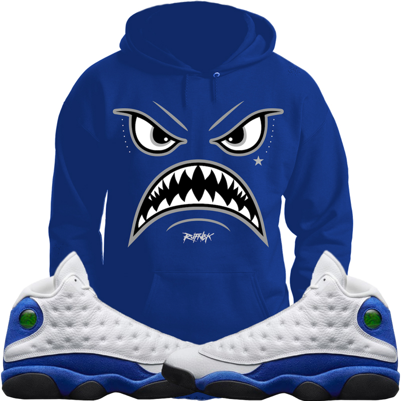 jordan 13 black hyper royal outfit