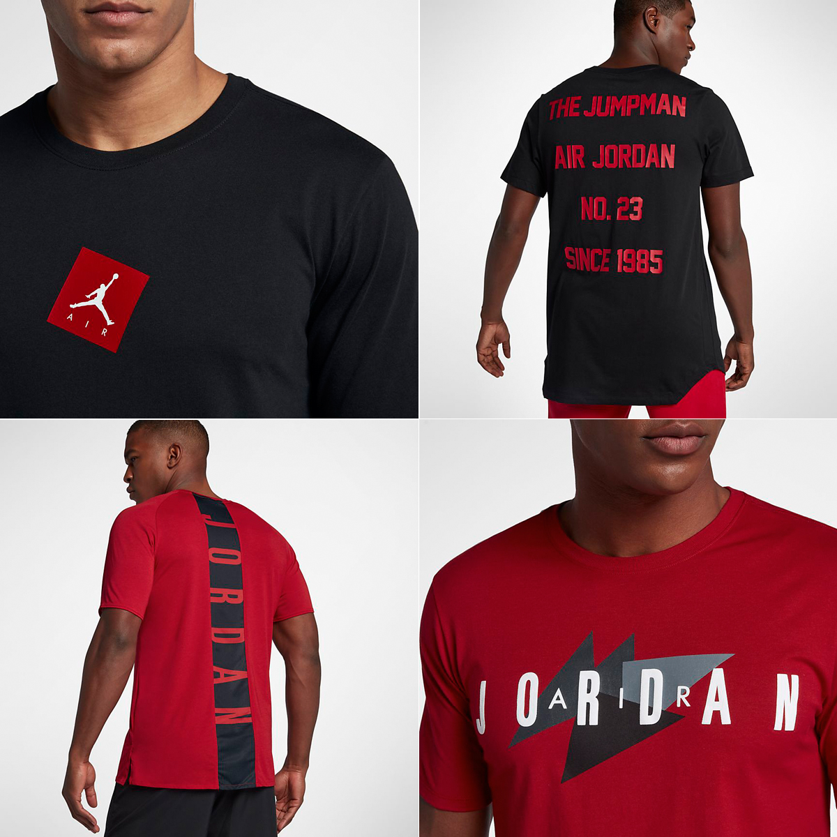 black and red jordan t shirt