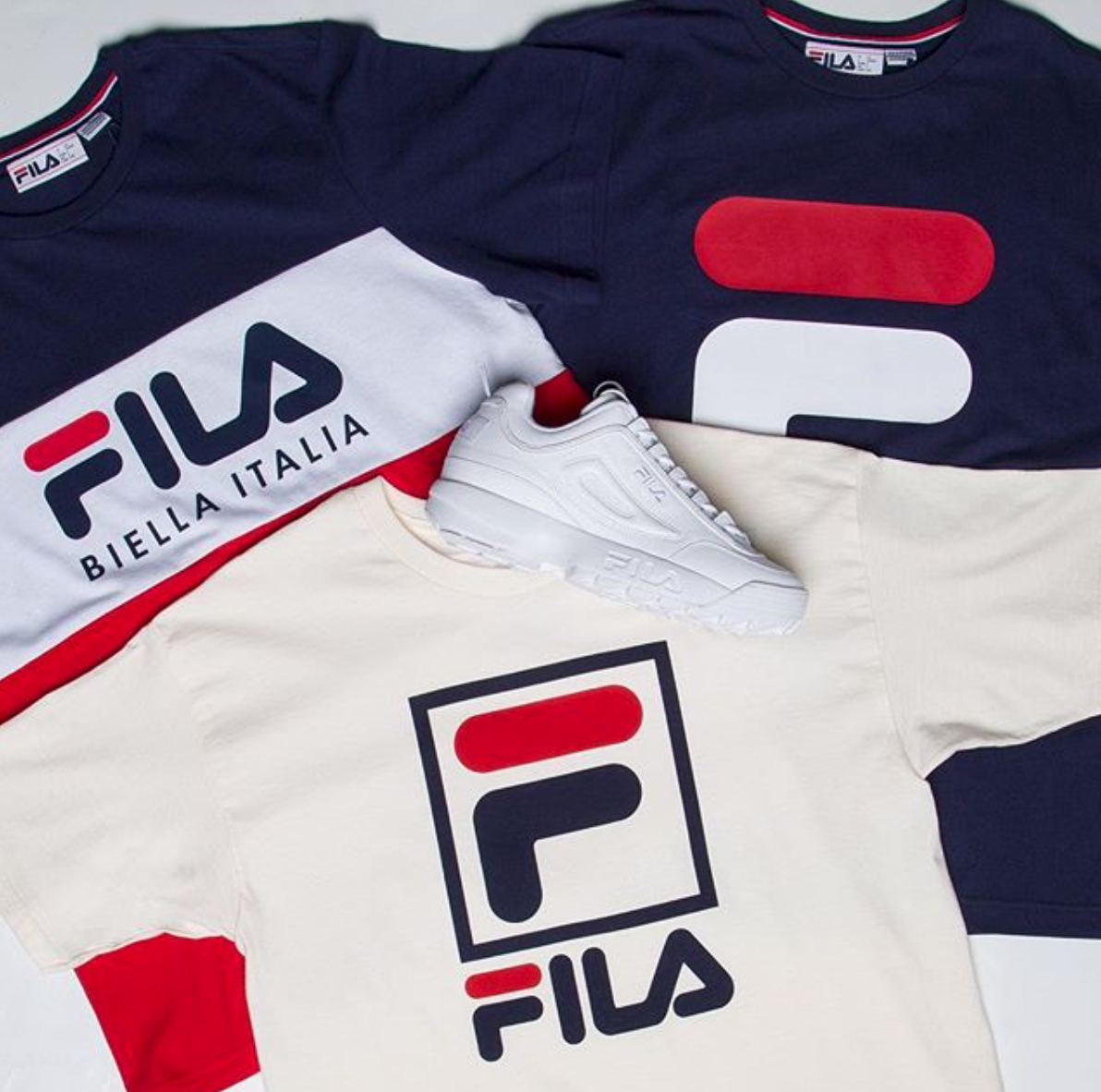 fila-disruptor-and-shirts