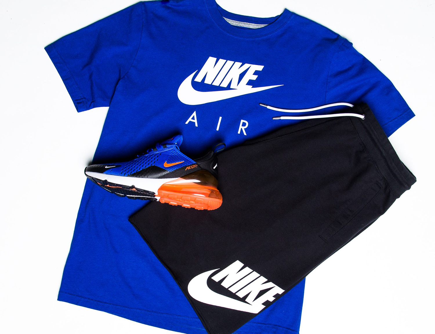 Nike Air Racer Blue Crimson Shoes Shirt 