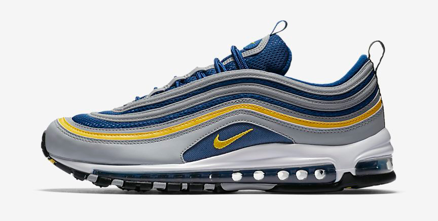 navy blue and yellow air max 97