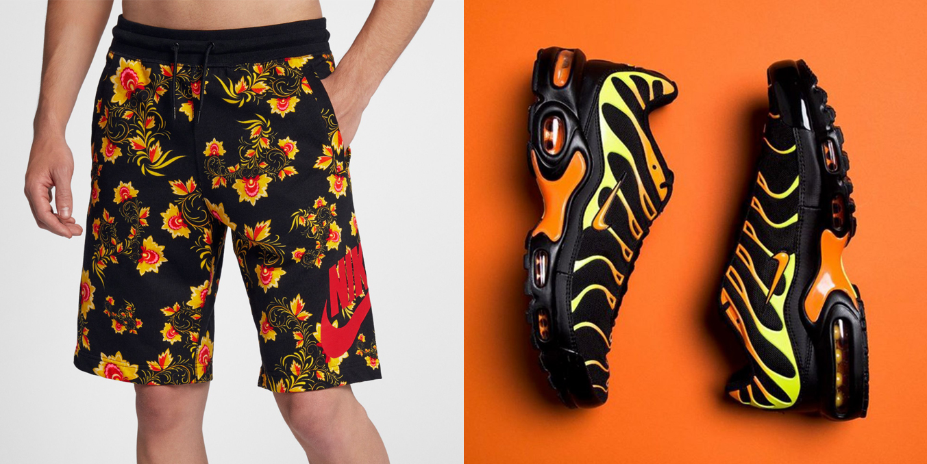 Nike Air Max Plus Floral Clothing Match 