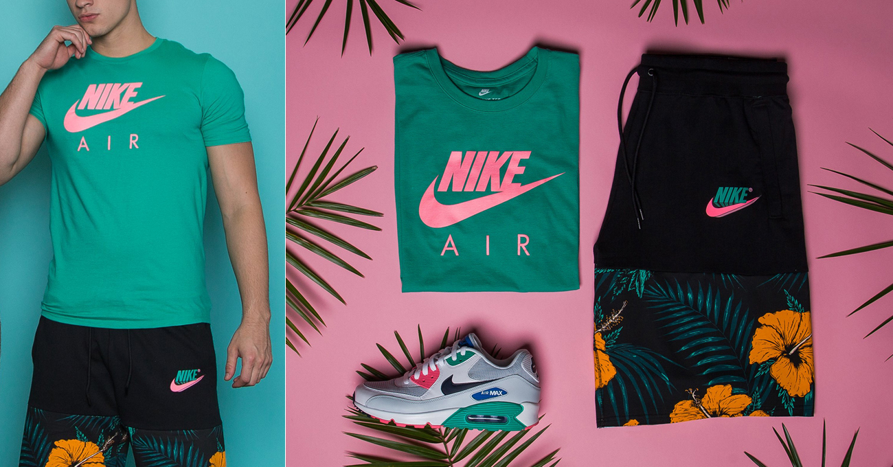 Nike Air Watermelon T Shirt and Shorts 