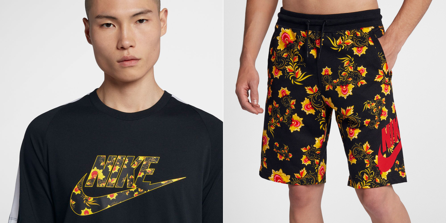 nike floral clothing