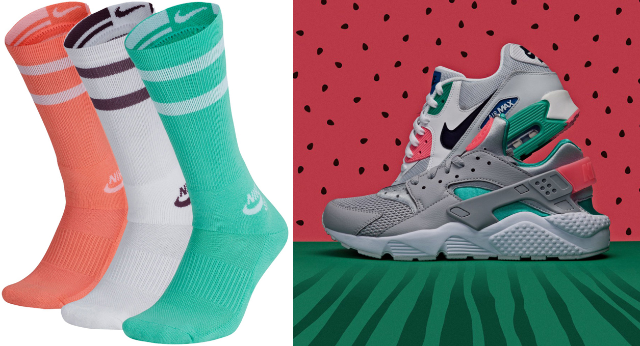 Nike Air Watermelon Sneaker Socks Match 