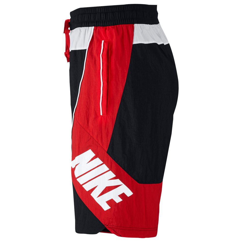 red white and black nike shorts