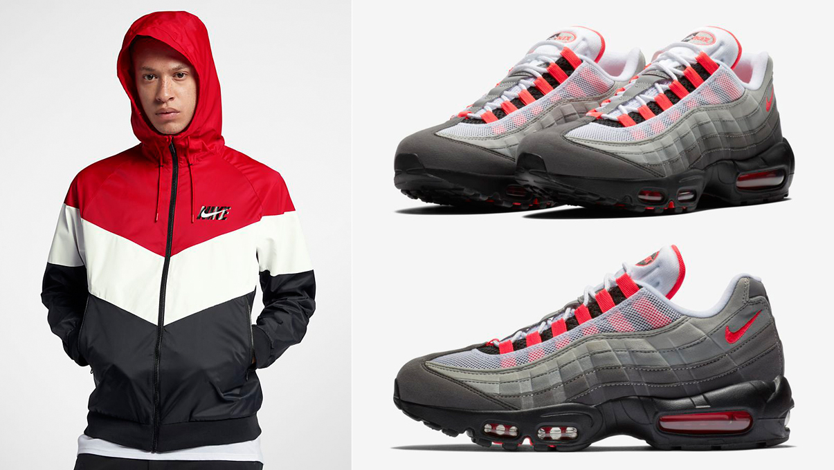 Nike Air Max 95 Solar Red Jacket Match 