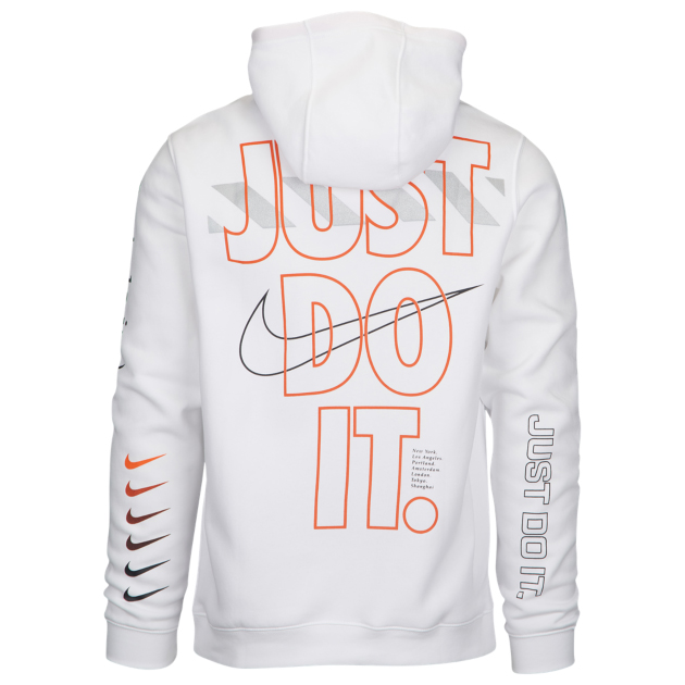 nike just do it hoodie white