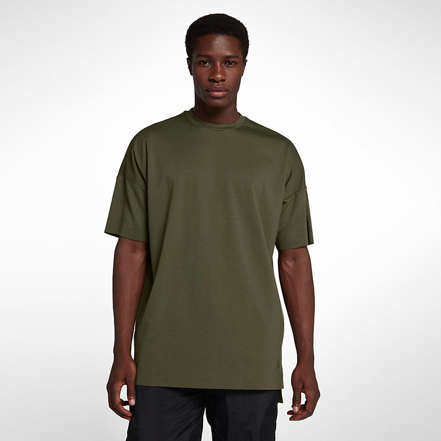 olive green jordan 12 shirt