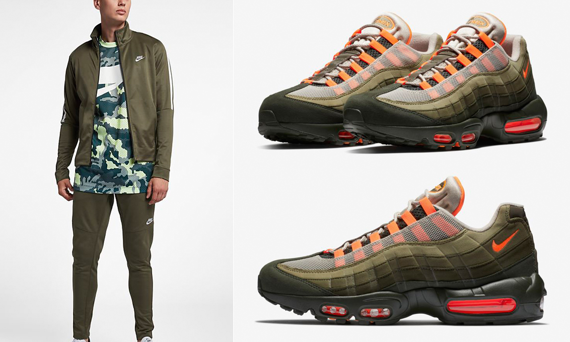 air max 95 olive green and orange