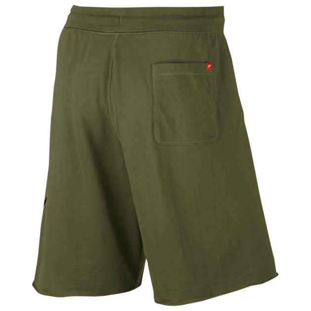 nike army green shorts