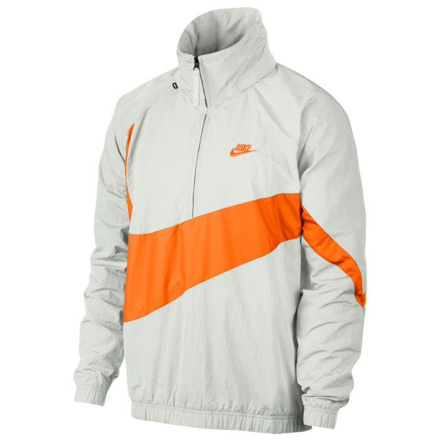 white and orange nike jacket