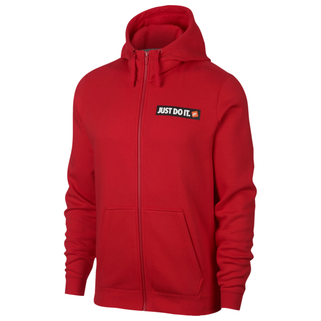 nike just do it hoodie red
