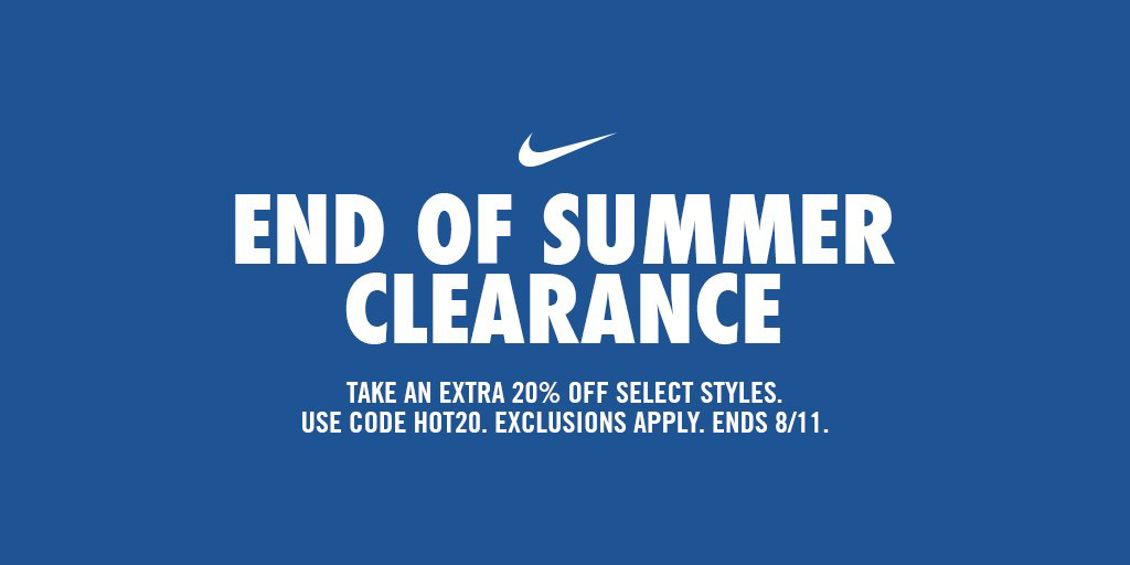 nike extra 20 off clearance