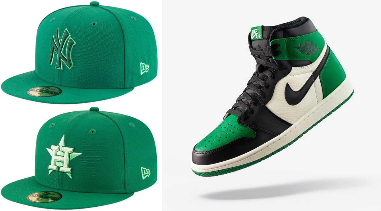 Pine Green Jordan 1 Hats to Match 