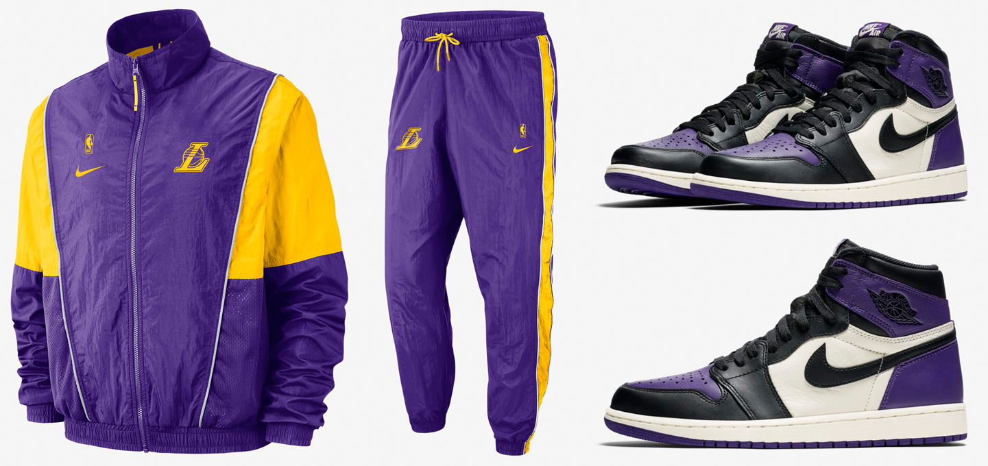 jordan-1-court-purple-lakers-clothing-match